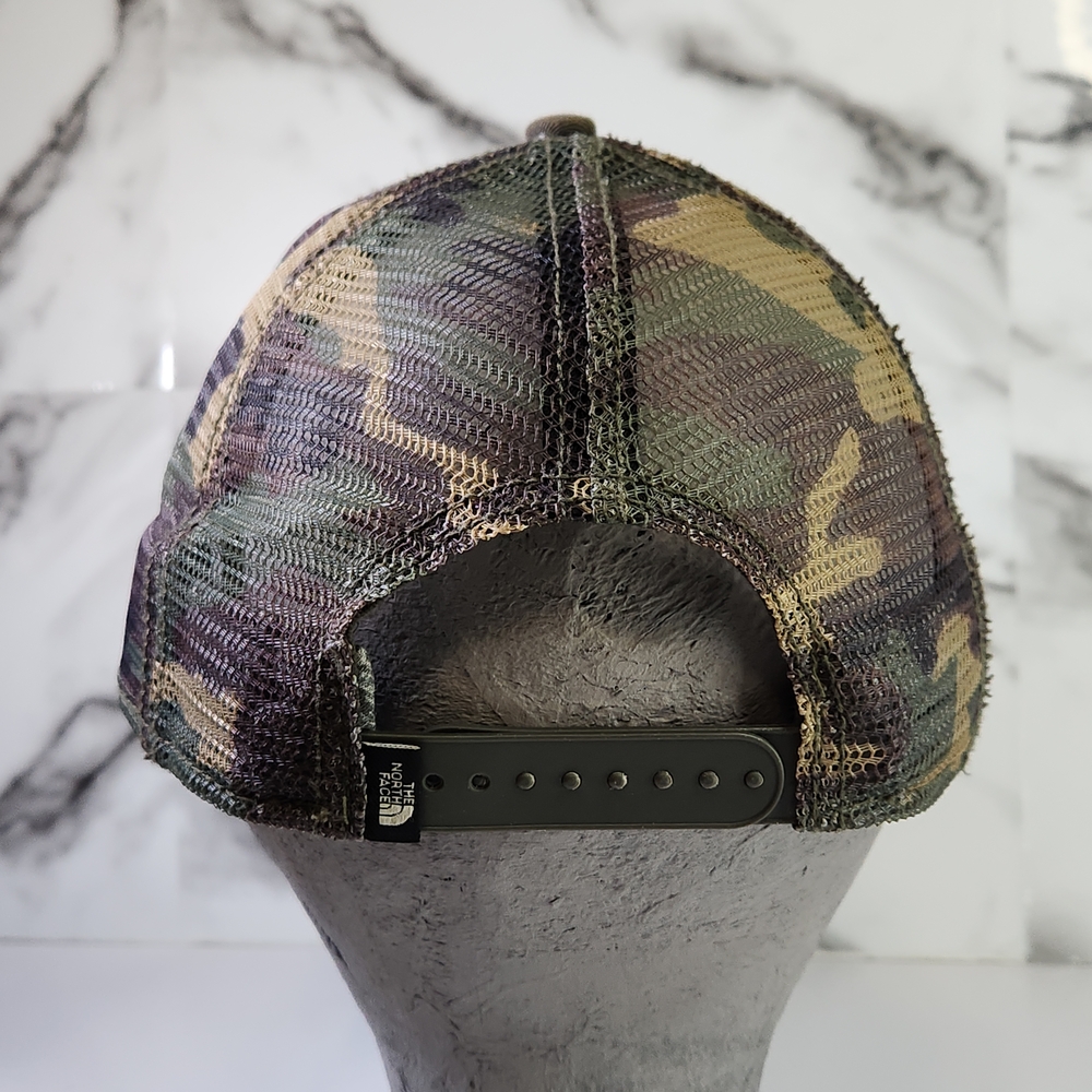 The North Face Trucker Cap. Brown- Green Camo Hat. Adjustable - Picture 5 of 7